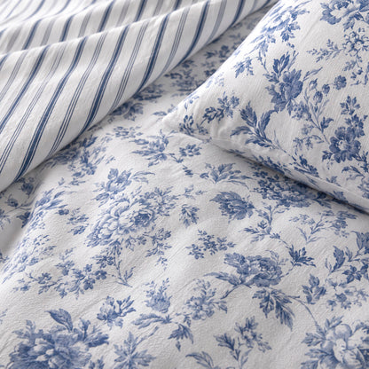 Duvet cover and pillowcase(s) set - 100% cotton sateen TC200 - Porcelaine - white