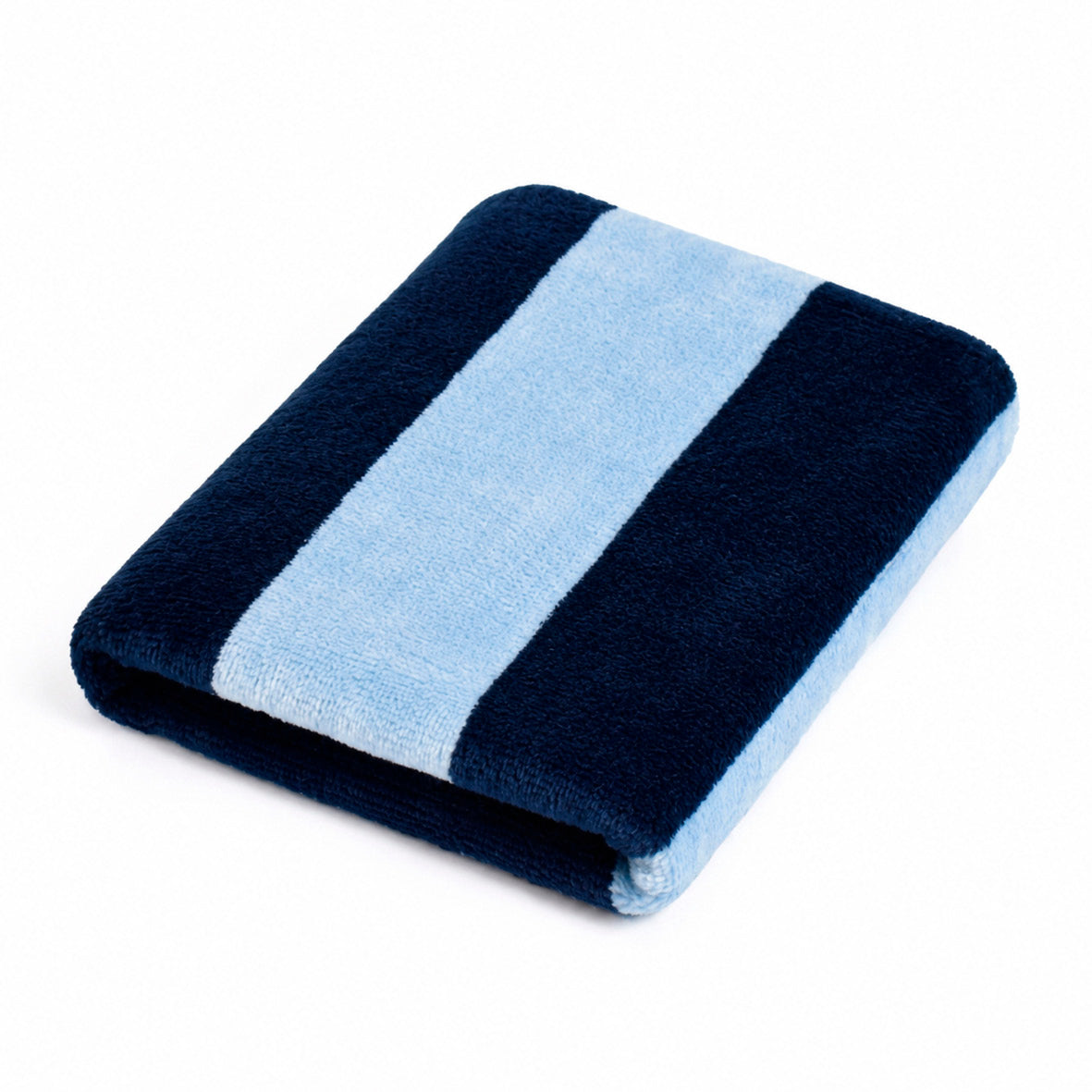 Plush bath towel - 100% cotton velvet - Sillage - blue Blue