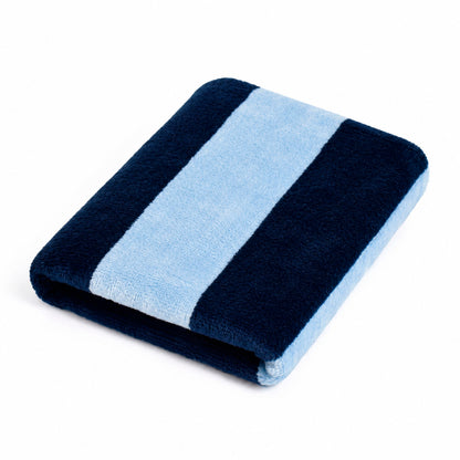 Plush bath towel - 100% cotton velvet - Sillage - blue Blue