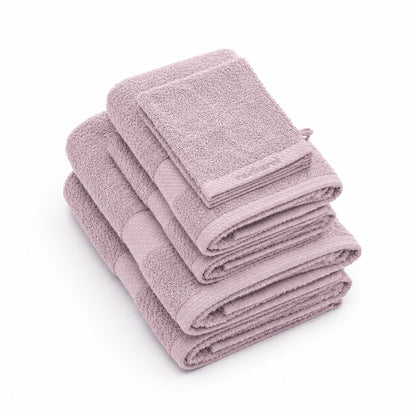 Complete bath linen set combed cotton - Brise Lila
