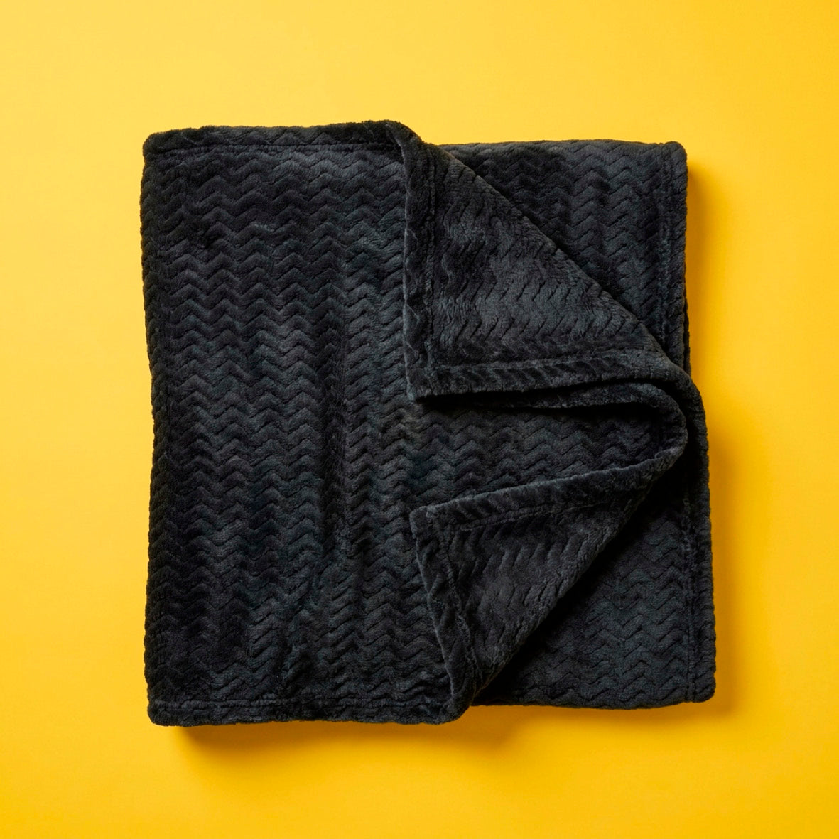 Ultra-soft fleece throw - Benoît - black Default Title