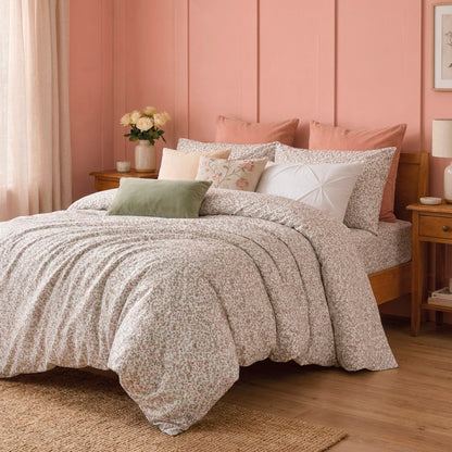 Bolster case - 100% cotton sateen TC200 - Coeur de prairie - beige