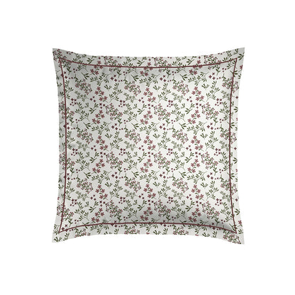 2 pillowcases - 100% cotton sateen TC200 - Coeur de prairie - beige 2 x (63 x 63 cm)