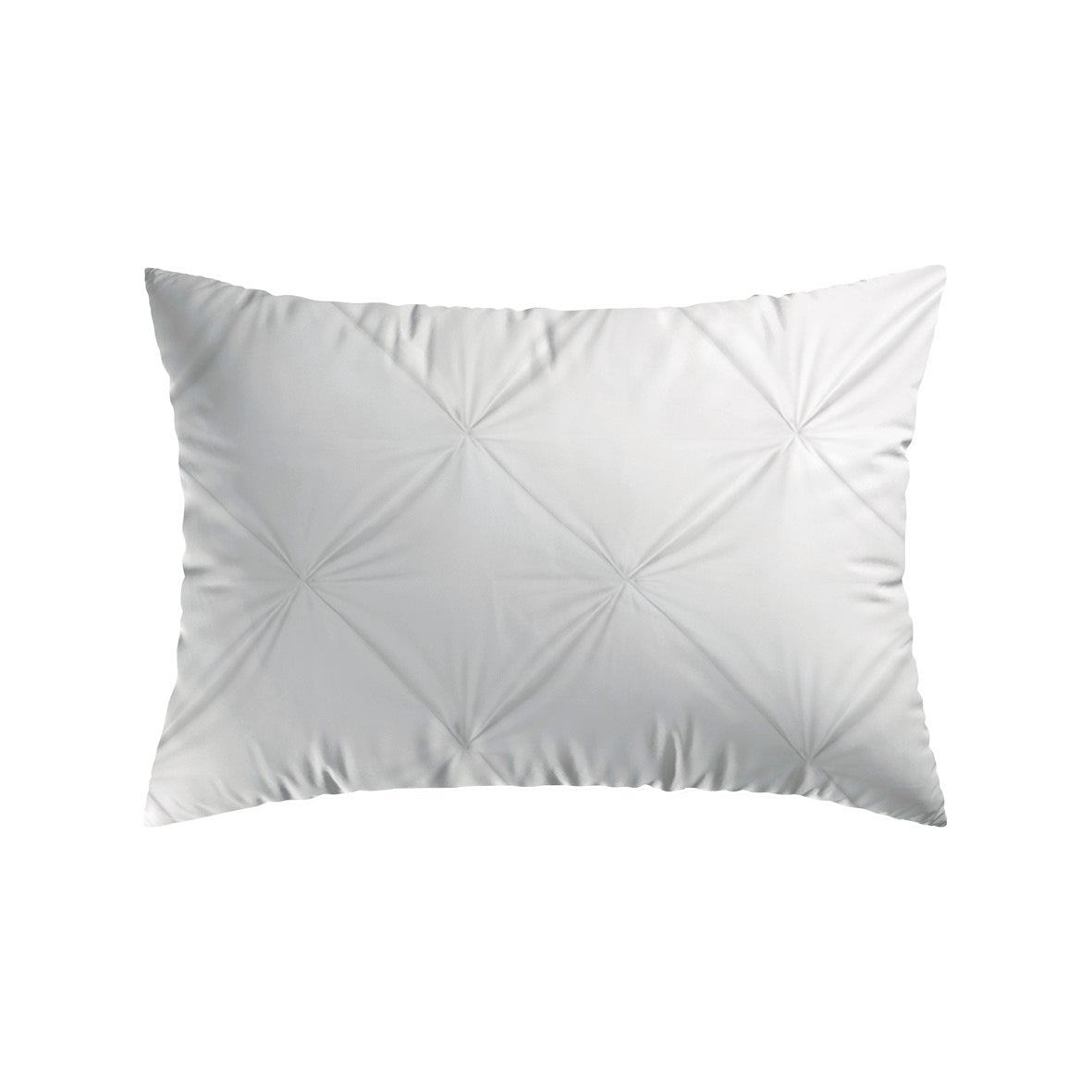 2 pillowcases - 100% cotton sateen TC200 - Camélia - white 2 x (50 x 70 cm)