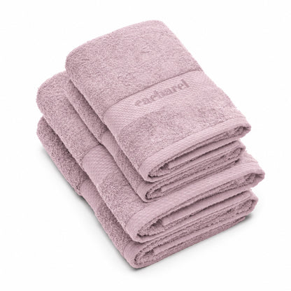 Set of 2 hand towels + 2 bath towels