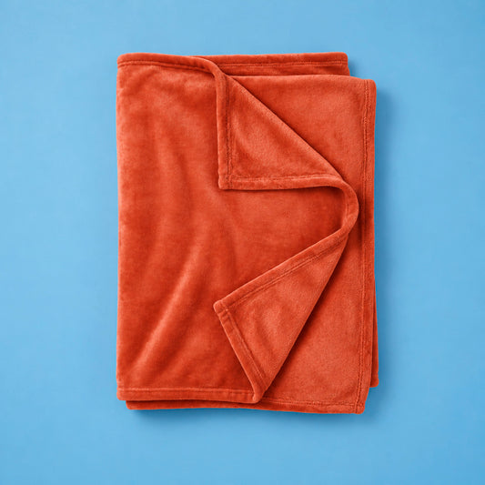 Ultra-soft fleece throw - auburn Default Title
