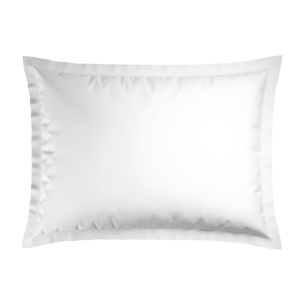 2 pillowcases - 100% cotton sateen TC200 - Megève - grey / white