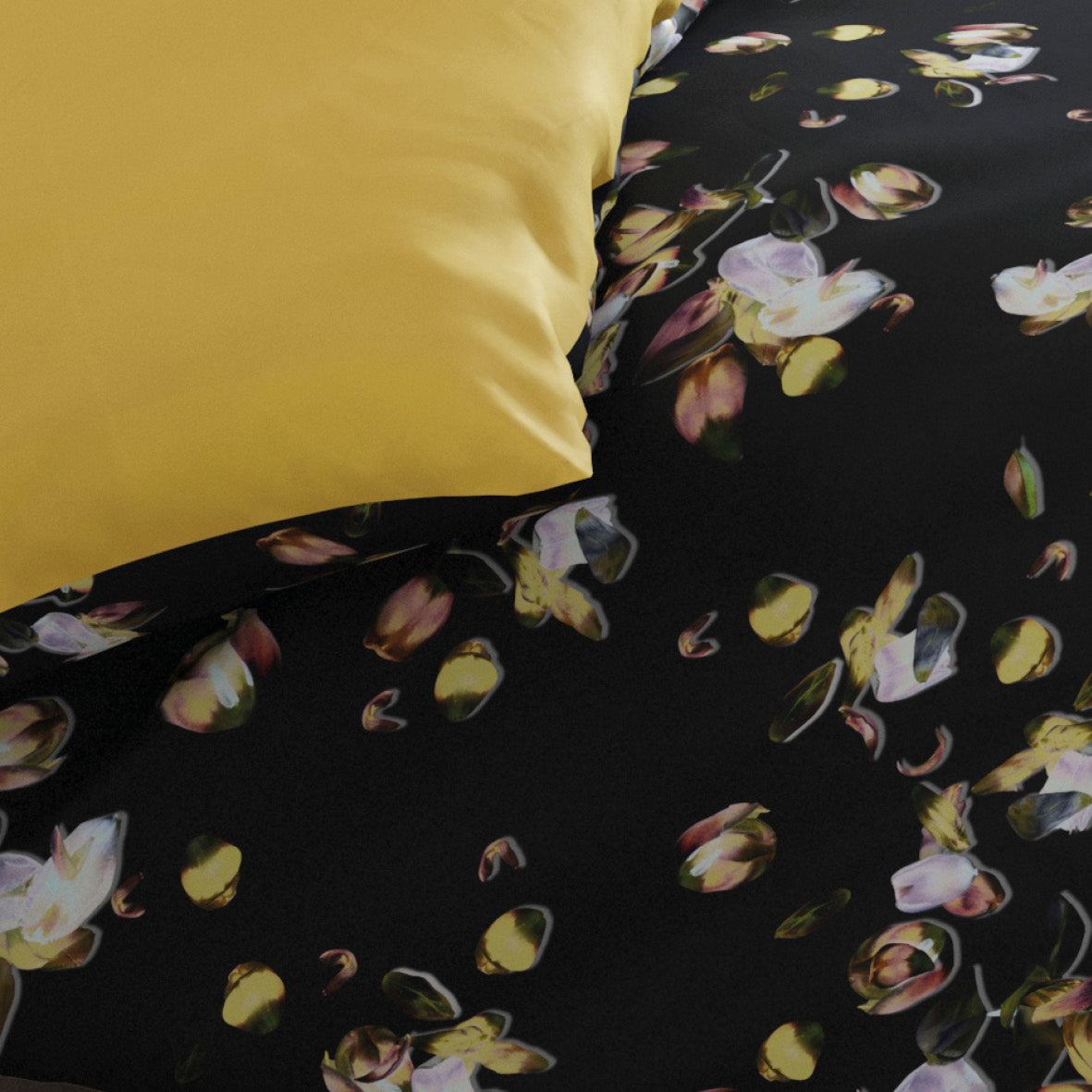 Duvet cover - 100% cotton sateen TC200 - Aurore - ochre