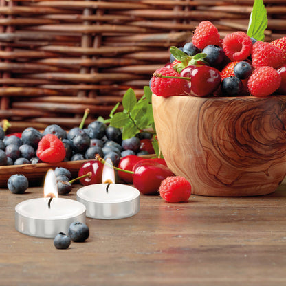Pack de 24 bougies chauffe-plats parfumés Fruits rouges - VipShopBoutic