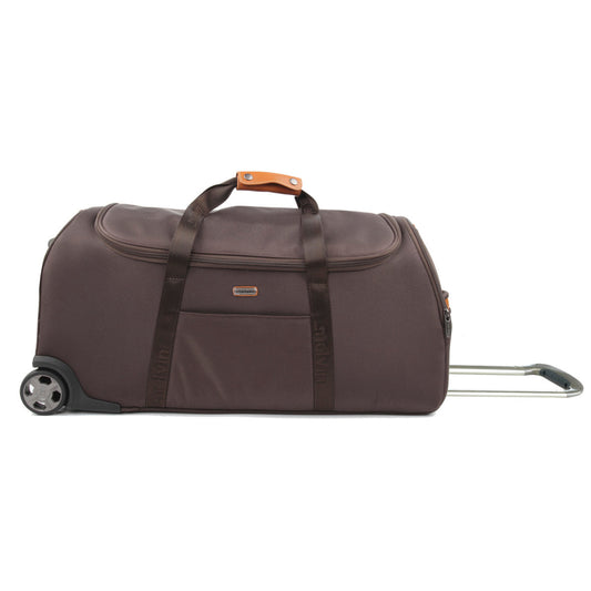 Soft travel bag with 2 wheels - Brown