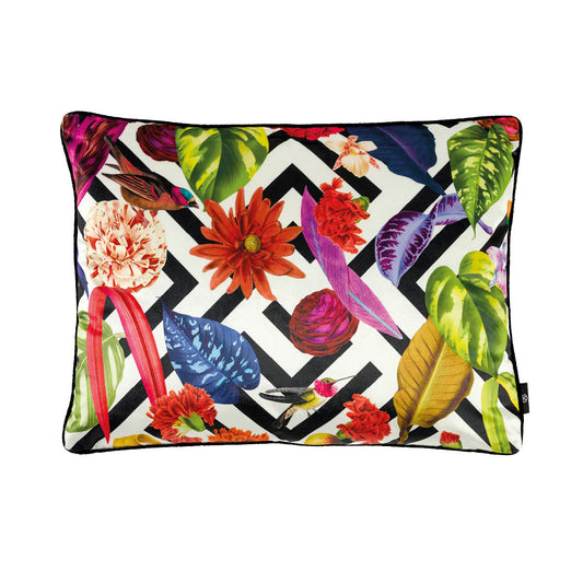 COUSSIN RECTANGULAIRE JARDIN TROPICAL - 45 x 60 cm - Rayures - VipShopBoutic