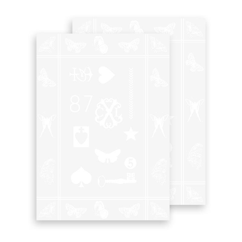 SET OF 4 TEA TOWELS AMULETTE - White