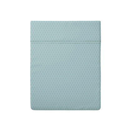 Flat sheet cotton satin - Garden Micro Mint