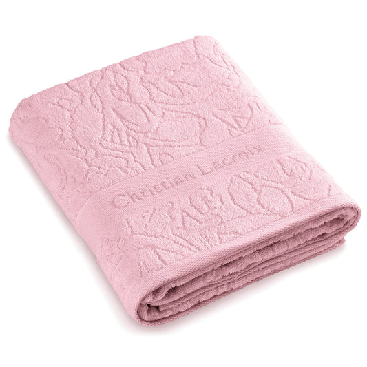 Maxi bath towel XL Dark grey - 90 x 180 cm Pink