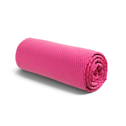 Fitted sheet cotton satin Garden Micro Fuchsia - 80 x 200 x 30 cm