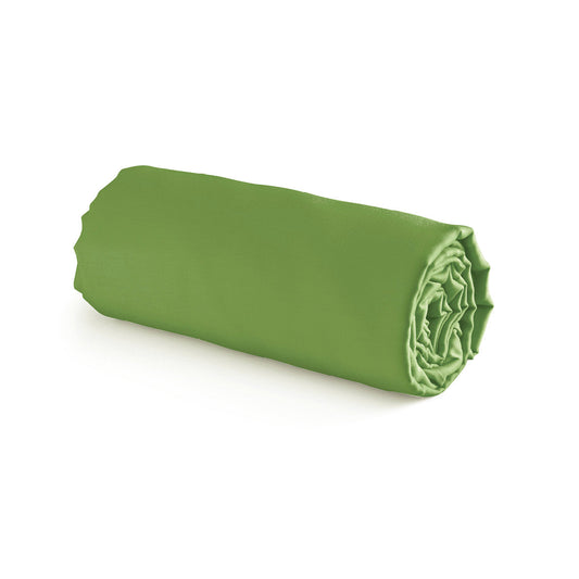 Fitted sheet cotton satin - Uni Green