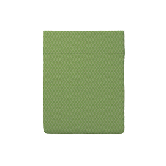 Flat sheet cotton satin Garden Micro Green - 240 x 300 cm