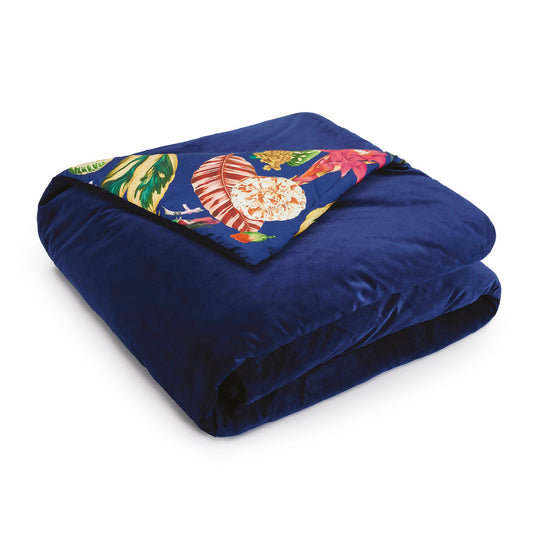 Bedspread Jardin Tropical Blue - 120 x 180 cm