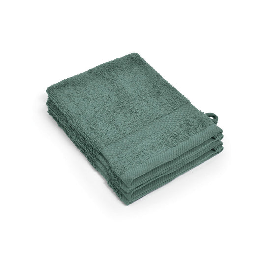Set of 4 washcloths Sage green