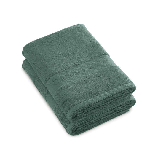 Set of 2 bath towels Sage green