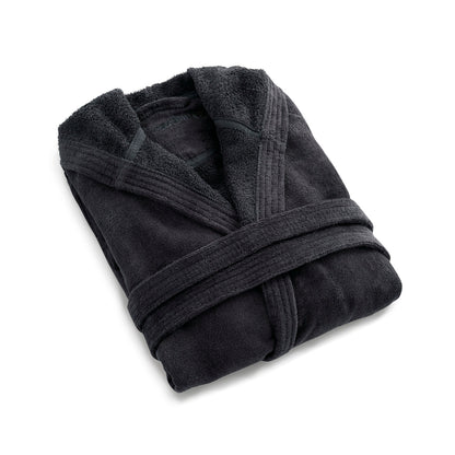Hooded bathrobe - Dark grey