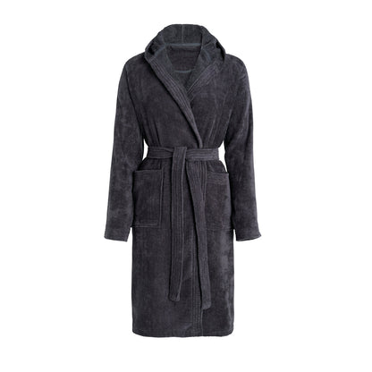 Hooded bathrobe - Dark grey