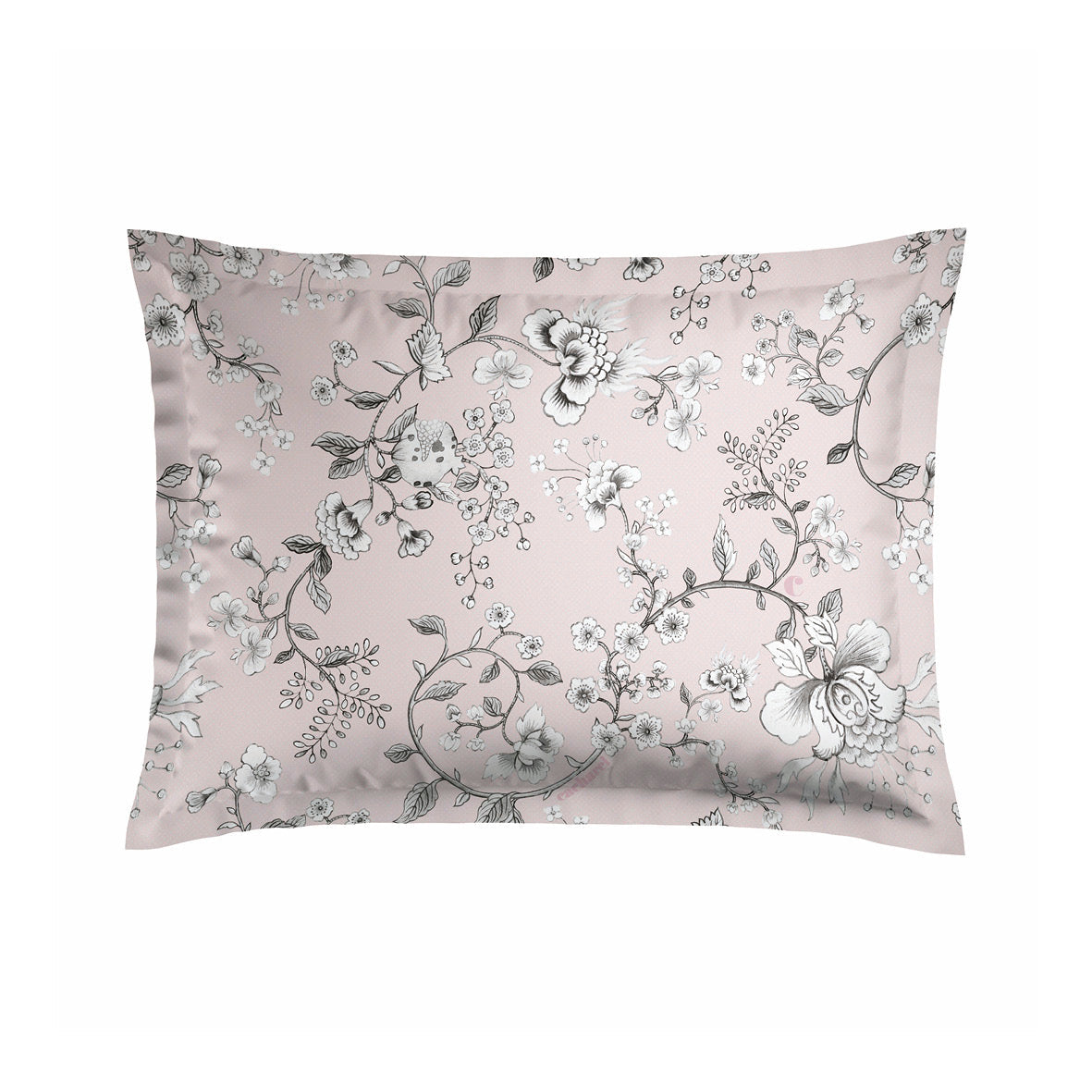 Pillowcase(s) cotton satin - Jardin Secret pink