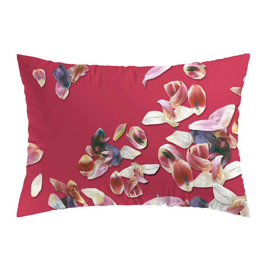 Set of 2 pillowcases cotton satin - Aurore Red