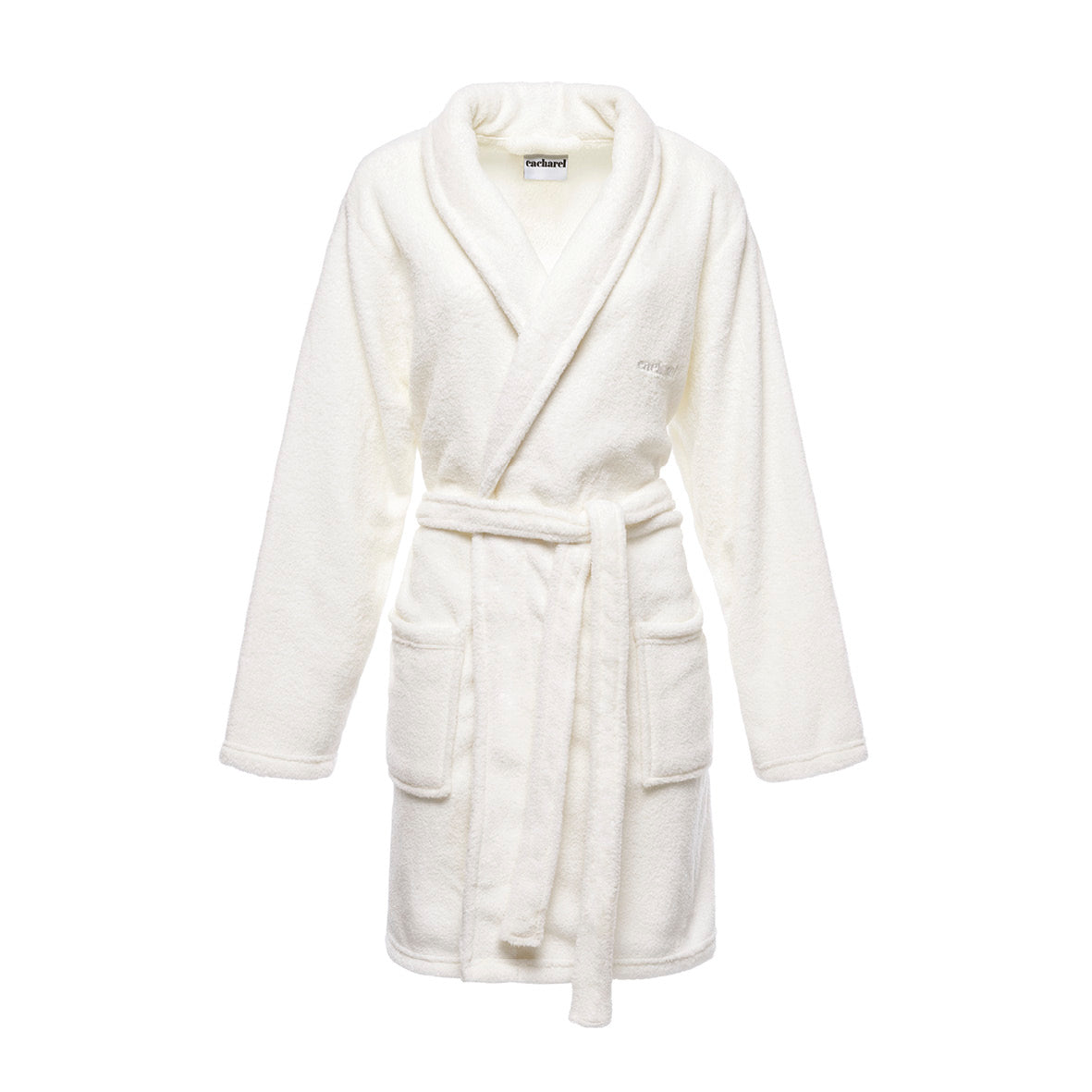 Robe de chambre en fleece - blanc cassé - VipShopBoutic