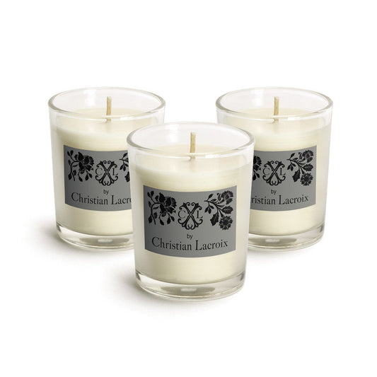 Set of 3 Classic scented candles box 3 Transparent - 60 g