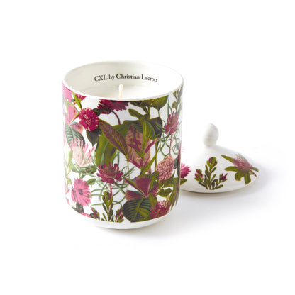 Scented candle in porcelain cup Garden Fuchsia - Jasmin & Ylang - 315 g