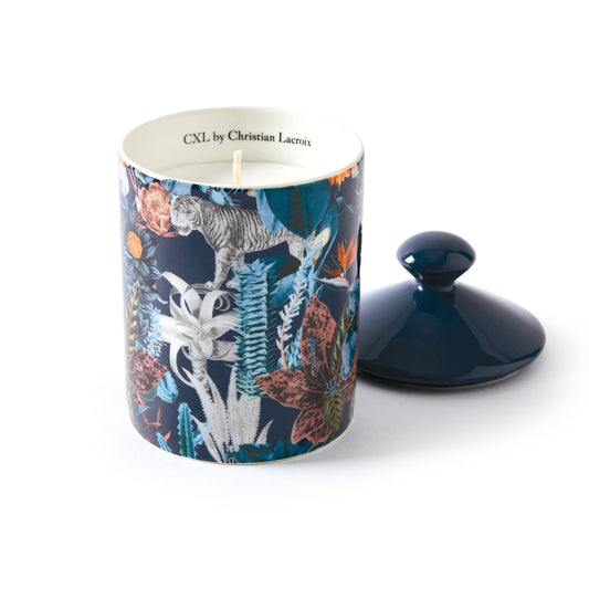 Scented candle in porcelain cup Zanzibar Navy blue - Saffran - 315 g