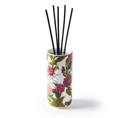 Fragrance sticks in porcelain holder Garden Fuchsia - Jasmin & Ylang - 100 ml