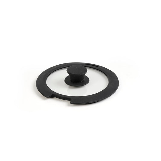 Glass lid with silicone knob - Black