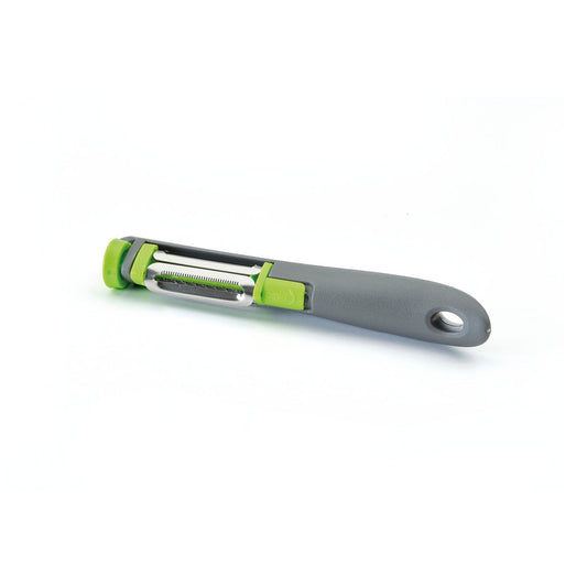 Éplucheur multi-usages avec 3 lames en acier inoxydable - gris/vert - VipShopBoutic