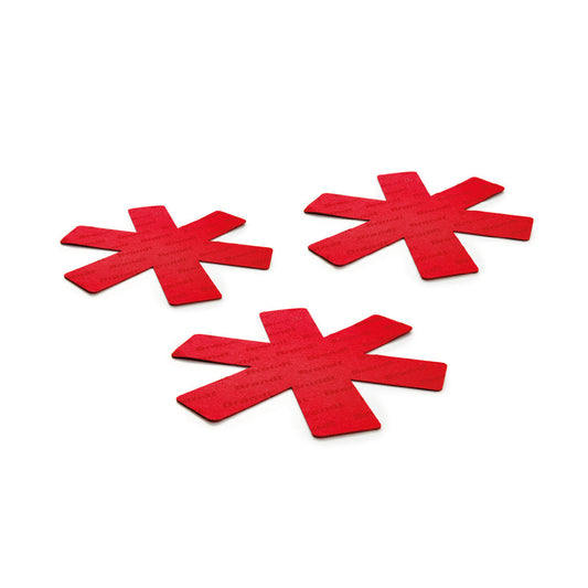 Set de 3 protège-poêles en rouge 35 cm - VipShopBoutic
