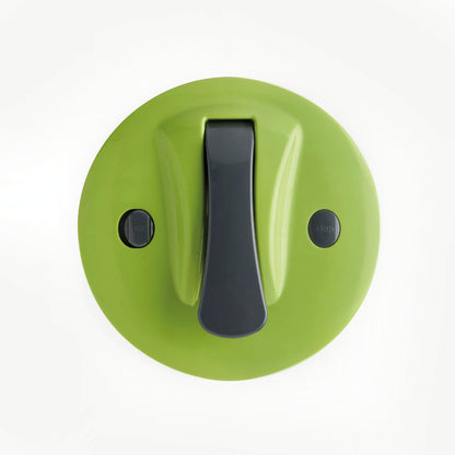 Essoreuse à salade à levier vert/gris avec bouton stop et blocage de sécurité 24 x 13 cm, 4.7L - VipShopBoutic
