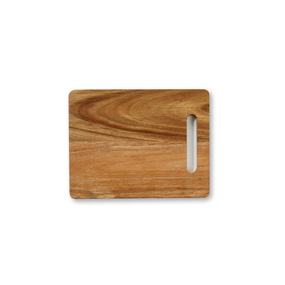 Planche à découper rectangulaire en bois d'acacia avec poignée intégrée - VipShopBoutic