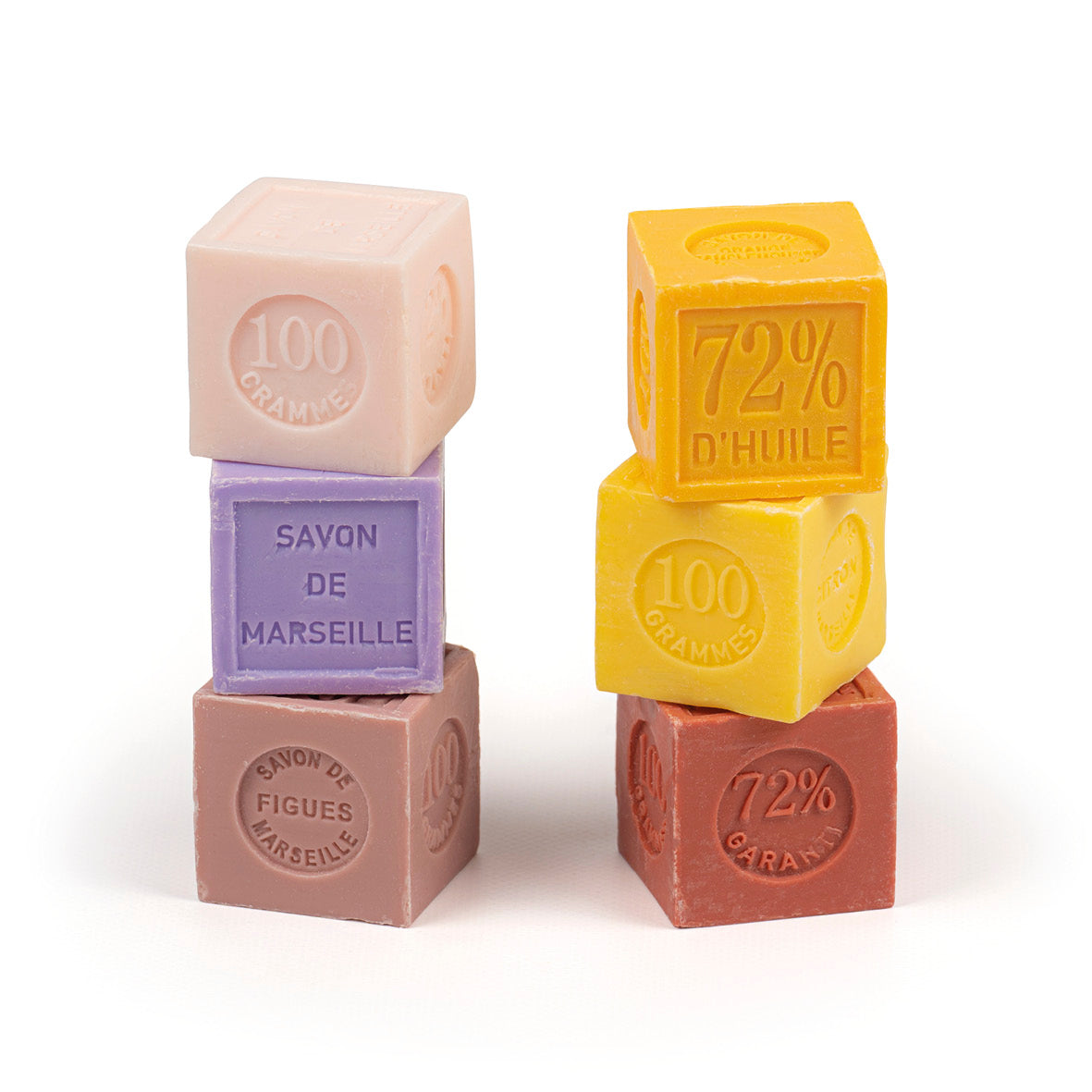 Pack of 6 Marseille soap bars