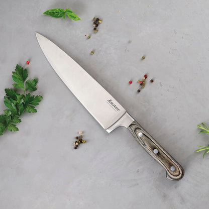 Couteau de chef avec manche en bois - VipShopBoutic