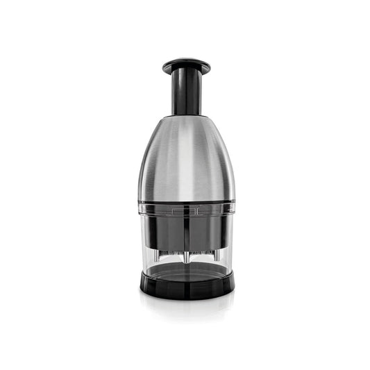 Manual food chopper - black / green