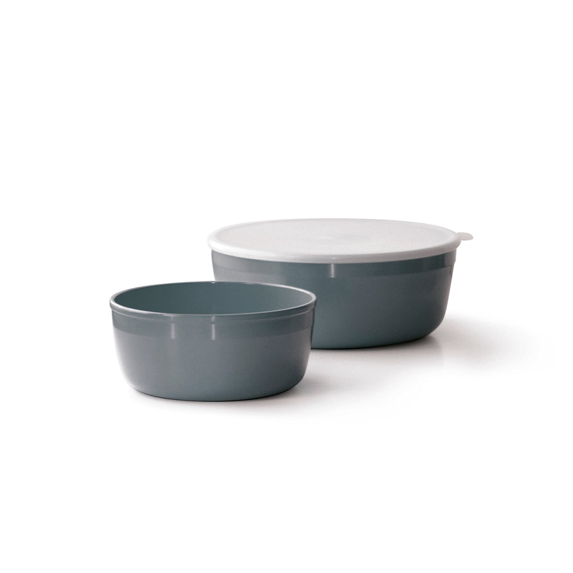 Set of 2 round food containers with lid - 1300 ml + 2500 ml