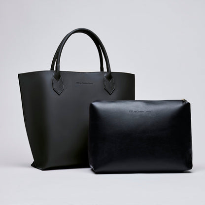 Leather handbag with removable pouch - George V