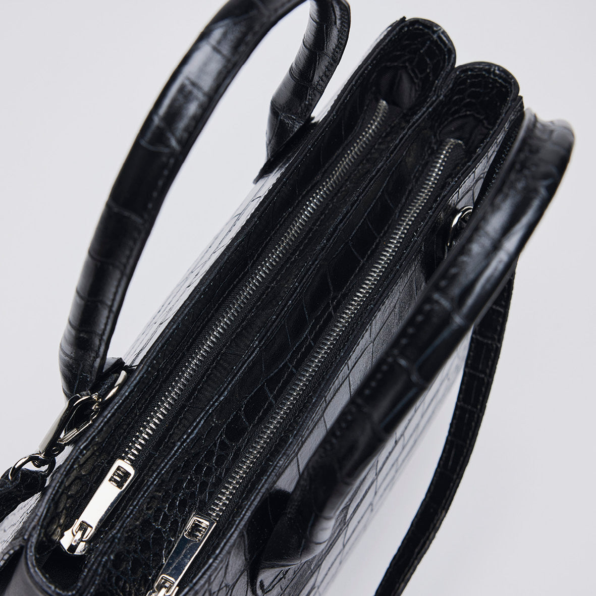 Croco leather handbag - Montaigne