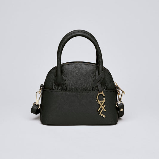 Small leather bowling bag - Bel-air Black