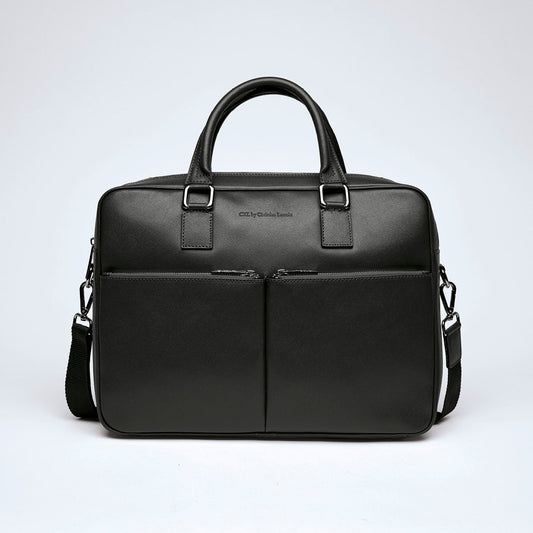 Leather work bag - Pompidou Black