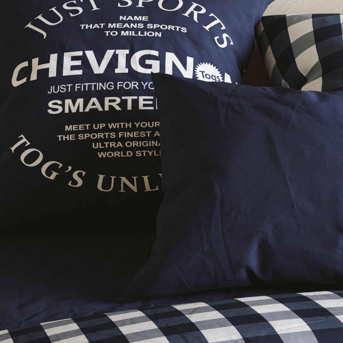 Pillowcase cotton - Just Sports Blue