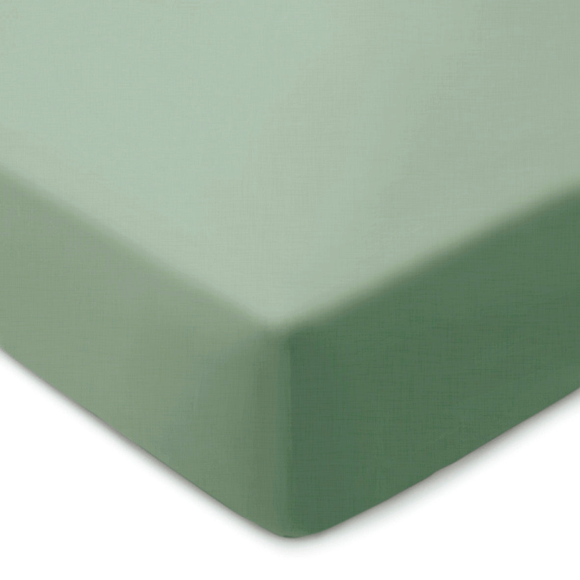Fitted sheet washed cotton - Uni Light green
