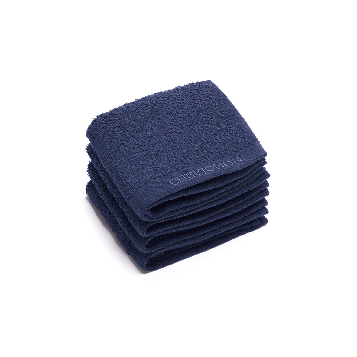Set de 4 serviettes d'invitées - Bleu marine - VipShopBoutic