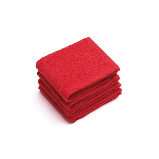 Set of 4 guest towels - Red